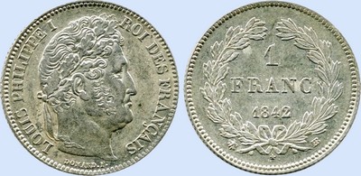 1 Franc LOUIS-PHILIPPE Couronne de chne